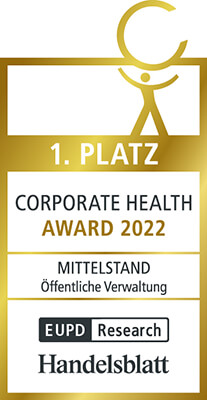 Aggerverband: Corporate Health Award 1. Platz 2022