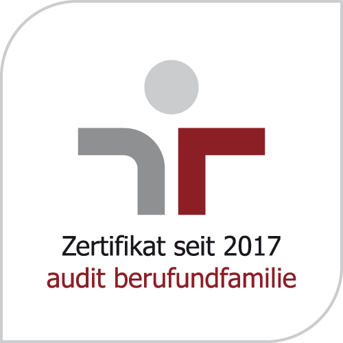 Aggerverband: audit berufundfamilie, Zertifikat seit 2017